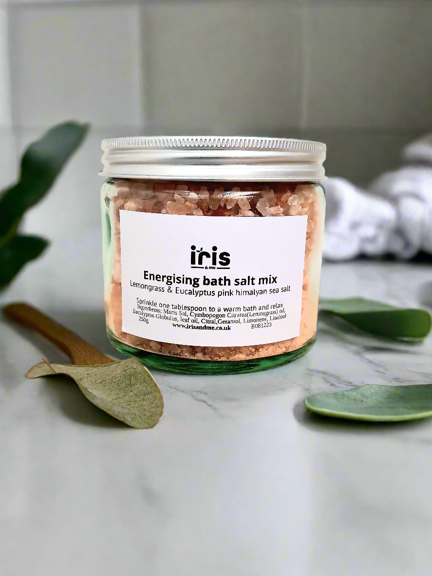 Energising bath salt with Lemongrass & Eucalyptus essential oils