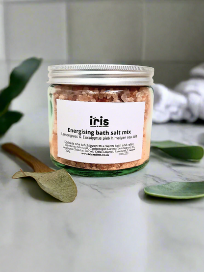 Energising bath salt with Lemongrass & Eucalyptus essential oils